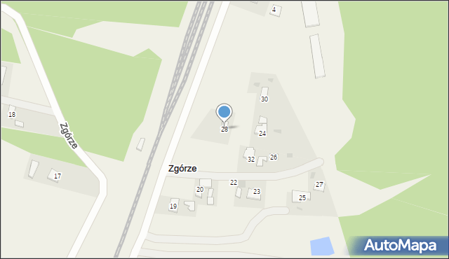 Zgórze, Zgórze, 28, mapa Zgórze