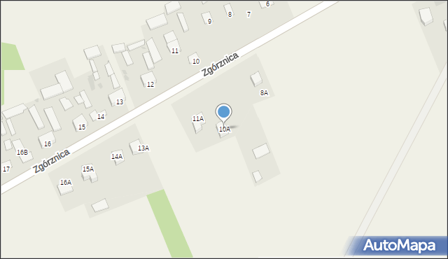 Zgórznica, Zgórznica, 10A, mapa Zgórznica