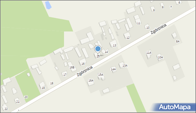 Zgórznica, Zgórznica, 15, mapa Zgórznica