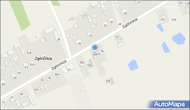 Zgórznica, Zgórznica, 53A, mapa Zgórznica