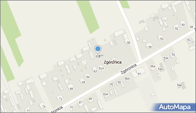 Zgórznica, Zgórznica, 61B, mapa Zgórznica