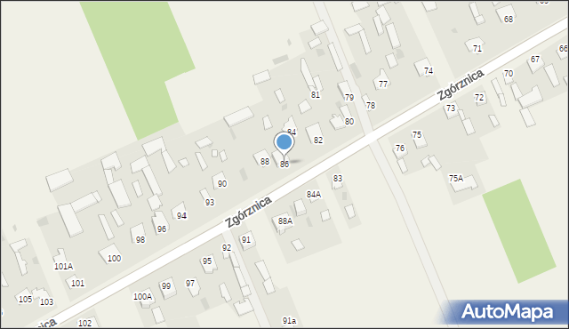 Zgórznica, Zgórznica, 86, mapa Zgórznica