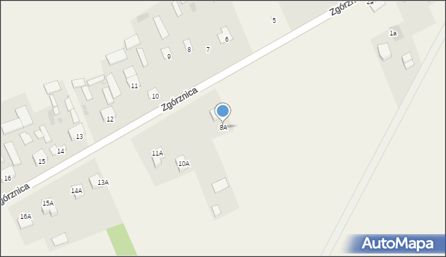 Zgórznica, Zgórznica, 8A, mapa Zgórznica