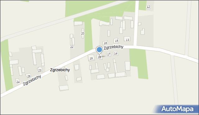 Zgrzebichy, Zgrzebichy, 18, mapa Zgrzebichy