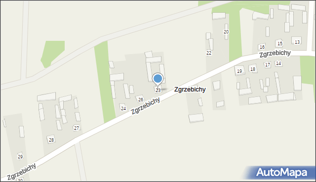 Zgrzebichy, Zgrzebichy, 23, mapa Zgrzebichy