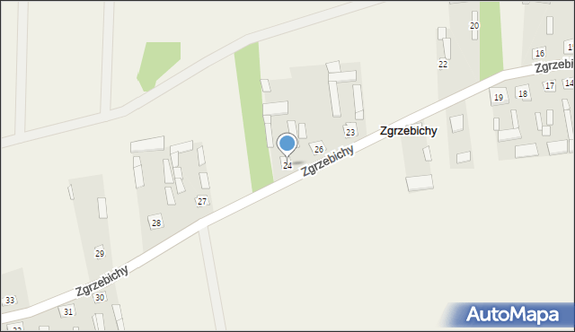 Zgrzebichy, Zgrzebichy, 24, mapa Zgrzebichy