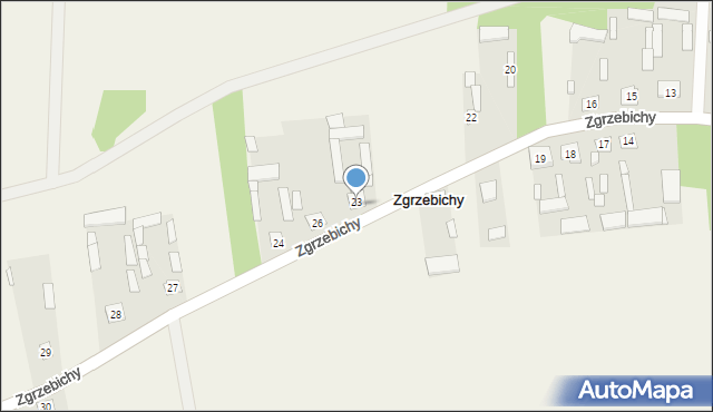 Zgrzebichy, Zgrzebichy, 25, mapa Zgrzebichy