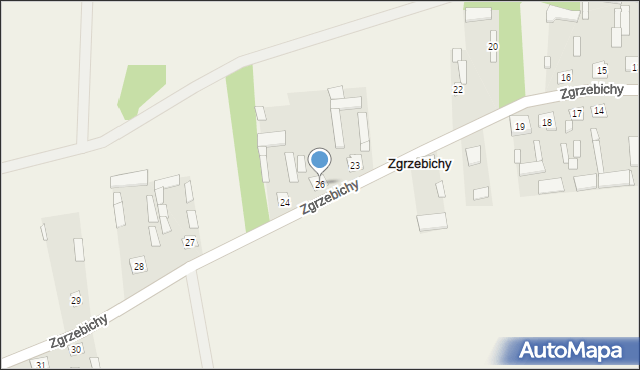 Zgrzebichy, Zgrzebichy, 26, mapa Zgrzebichy