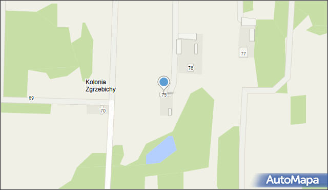 Zgrzebichy, Zgrzebichy, 75, mapa Zgrzebichy