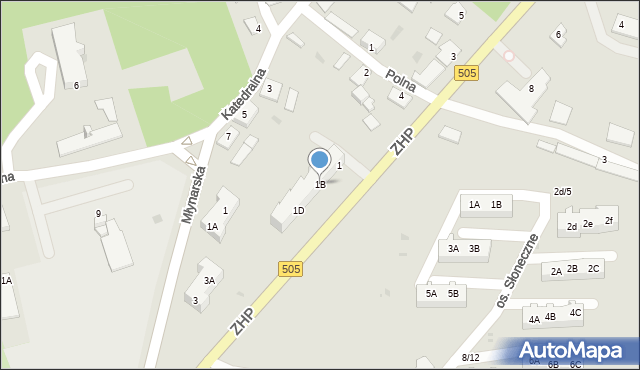 Frombork, ZHP, 1B, mapa Frombork
