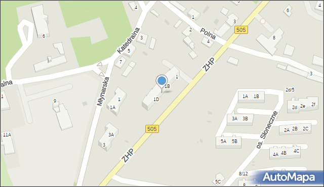 Frombork, ZHP, 1C, mapa Frombork