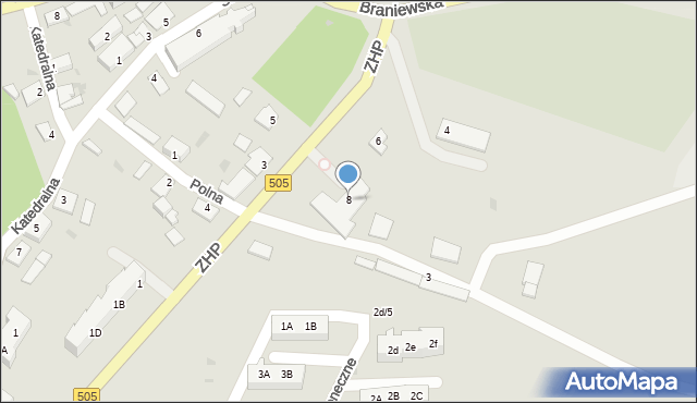 Frombork, ZHP, 8, mapa Frombork