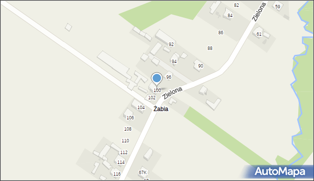 Aleksandria, Zielona, 100, mapa Aleksandria