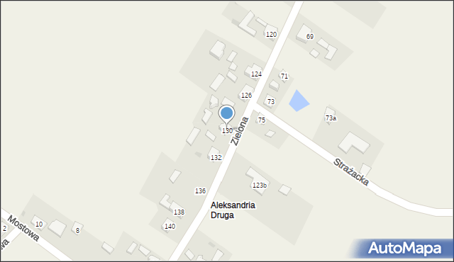 Aleksandria, Zielona, 130, mapa Aleksandria