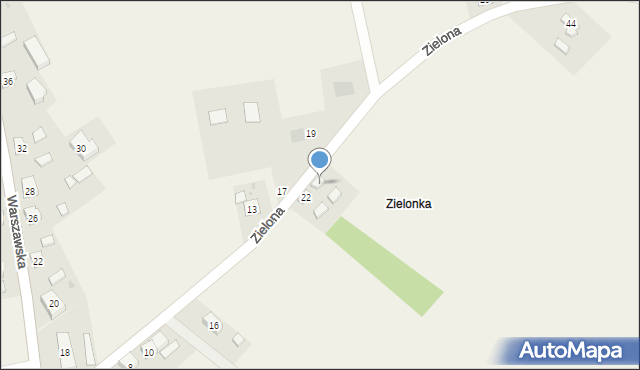 Barłogi, Zielona, 24, mapa Barłogi