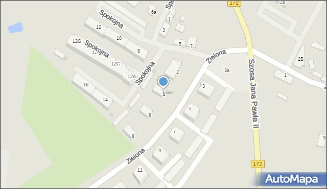 Barwice, Zielona, 4, mapa Barwice