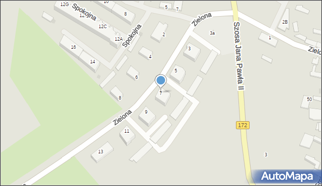 Barwice, Zielona, 7, mapa Barwice