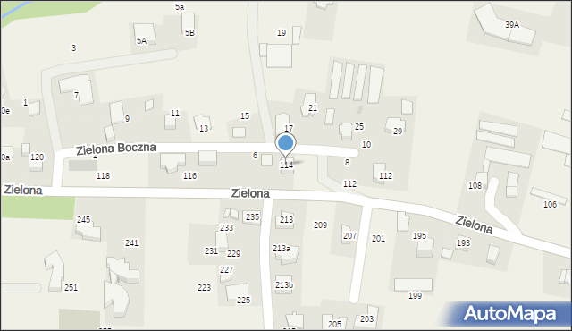 Bolechowice, Zielona, 114, mapa Bolechowice