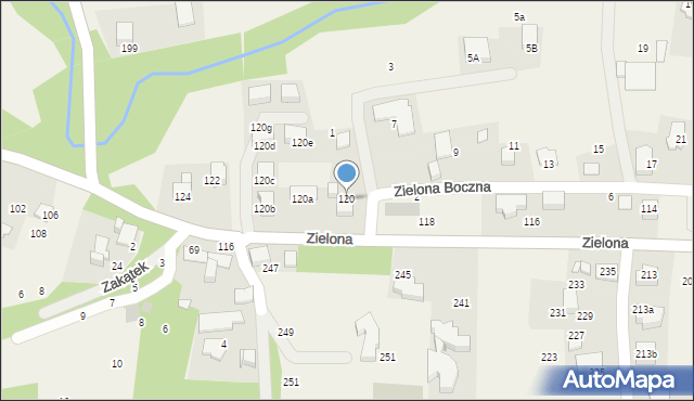 Bolechowice, Zielona, 120, mapa Bolechowice