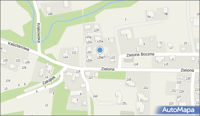 Bolechowice, Zielona, 120a, mapa Bolechowice