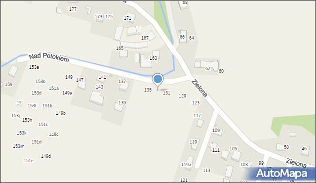 Bolechowice, Zielona, 133, mapa Bolechowice