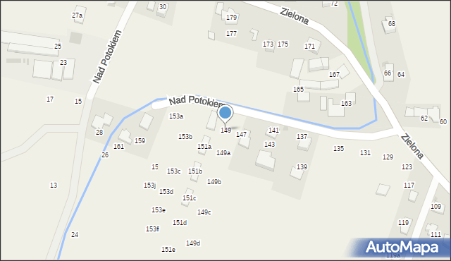 Bolechowice, Zielona, 149, mapa Bolechowice