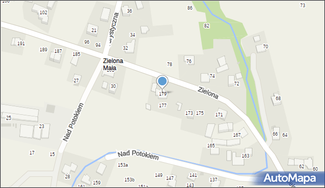 Bolechowice, Zielona, 179, mapa Bolechowice