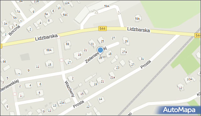 Brodnica, Zieleniewskiej Władysławy, 16, mapa Brodnica