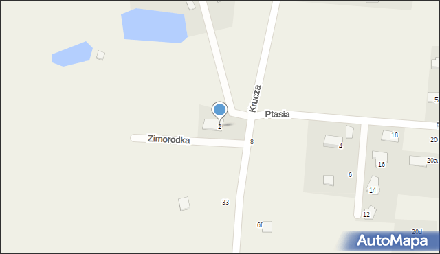 Budziska, Zimorodka, 2, mapa Budziska