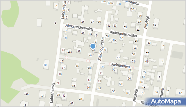 Bydgoszcz, Zielonogórska, 8, mapa Bydgoszczy