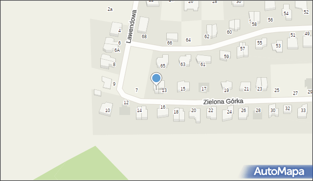 Dobra, Zielona Górka, 13A, mapa Dobra