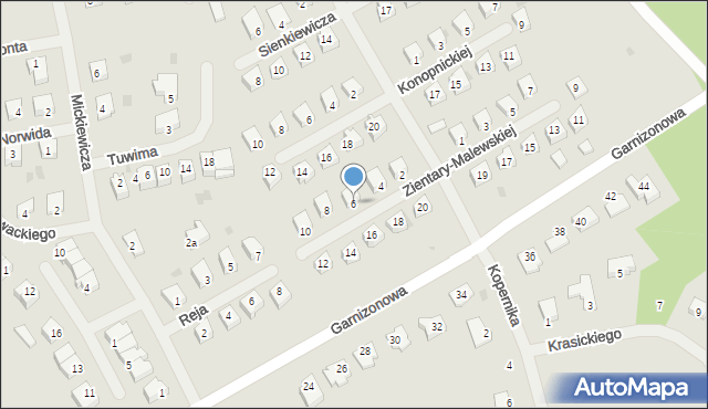 Dobre Miasto, Zientary-Malewskiej Marii, 6, mapa Dobre Miasto