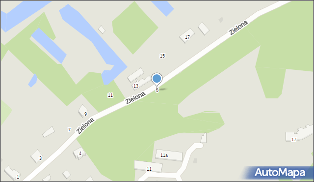 Frombork, Zielona, 5, mapa Frombork