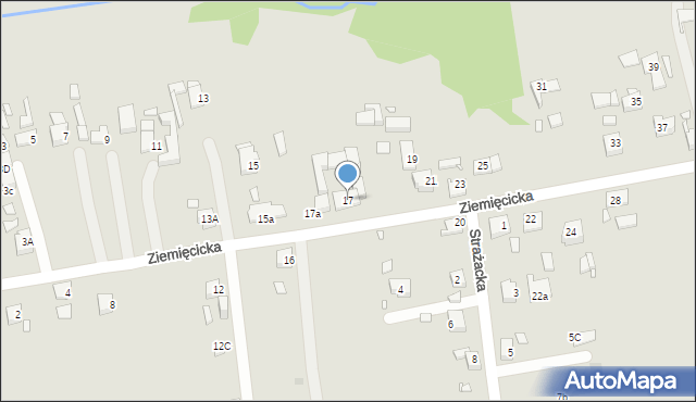 Gliwice, Ziemięcicka, 17, mapa Gliwic