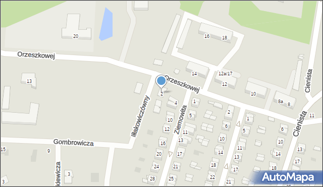 Gniezno, Ziemowita, 2, mapa Gniezna