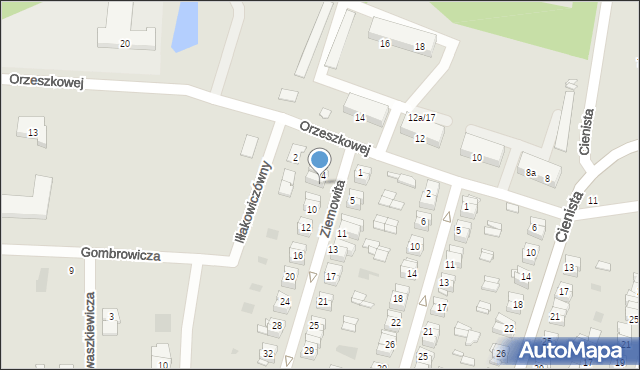 Gniezno, Ziemowita, 6, mapa Gniezna