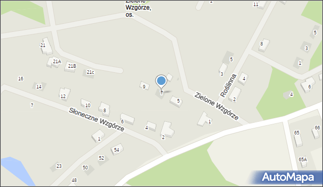 Goleniów, Zielone Wzgórze, 7, mapa Goleniów