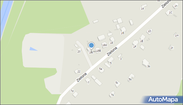 Gorlice, Zielona, 18c, mapa Gorlic