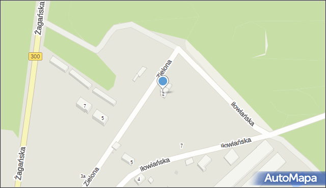 Gozdnica, Zielona, 2, mapa Gozdnica