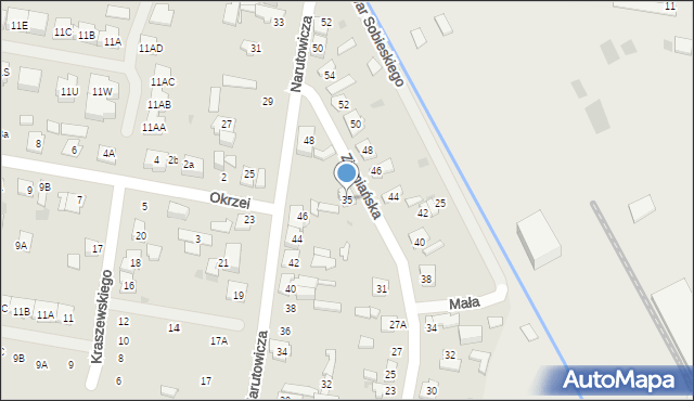 Grodzisk Mazowiecki, Ziemiańska, 35, mapa Grodzisk Mazowiecki