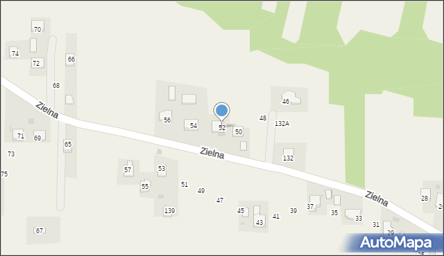 Iwanowice Dworskie, Zielna, 52, mapa Iwanowice Dworskie