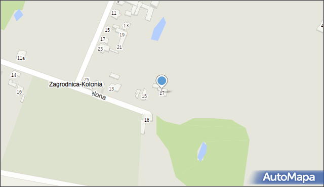 Izbica Kujawska, Zielona, 17, mapa Izbica Kujawska