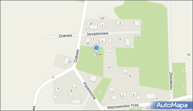 Jastrzębnik, Ziołowa, 12, mapa Jastrzębnik