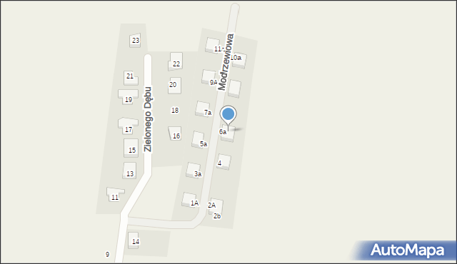 Jeszkowice, Zielonego Dębu, 6a, mapa Jeszkowice