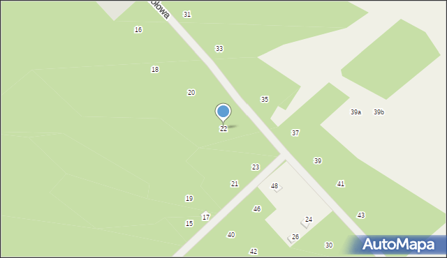 Joachimów-Mogiły, Ziołowa, 22, mapa Joachimów-Mogiły