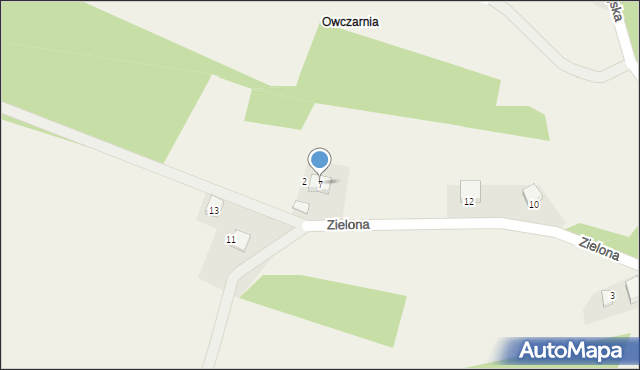 Karniowice, Zielona, 7, mapa Karniowice