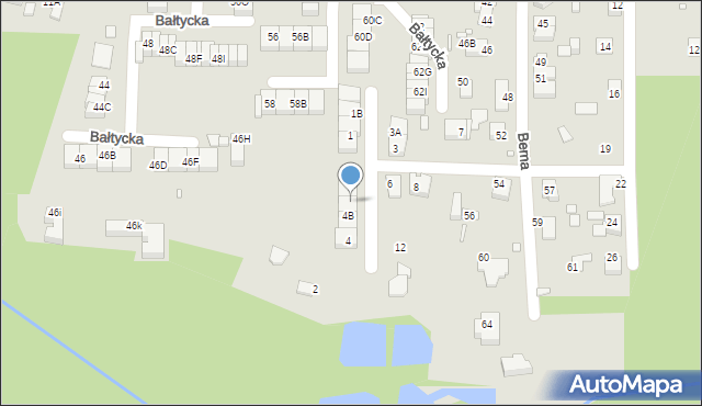 Katowice, Ziembowa, 4C, mapa Katowic