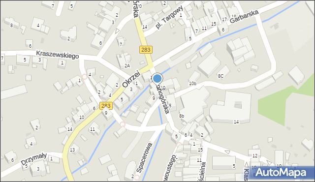 Kożuchów, Zielonogórska, 11, mapa Kożuchów