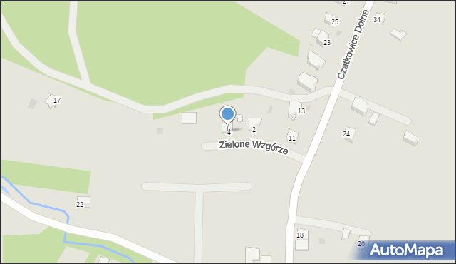 Krzeszowice, Zielone Wzgórze, 4, mapa Krzeszowice