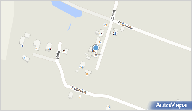 Kwidzyn, Zimna, 38, mapa Kwidzyn